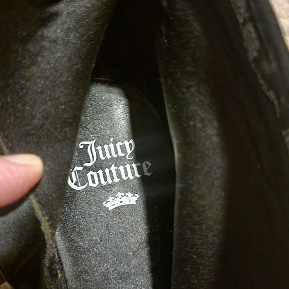 Juicy Couture Black Rhinestone Ankle Booties - Picture 2 of 3